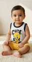 Cute Cartoon Kids Summer Co-Ord Set | Sleeveless T-Shirt & Shorts | CHUNZO Kids