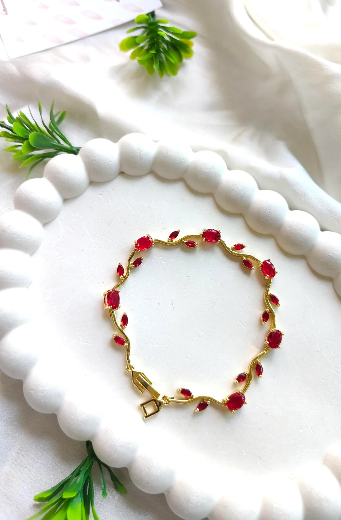 Diamond Tulip Bracelet For Female With Box