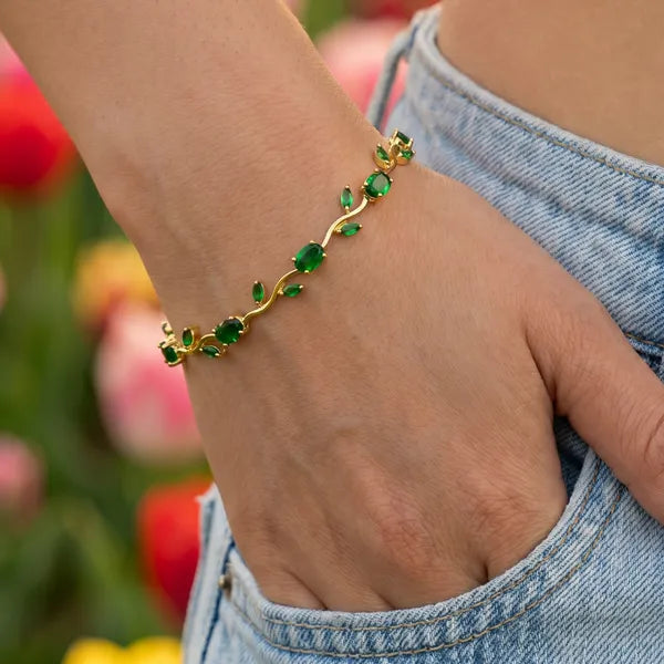 Diamond Tulip Bracelet For Female With Box