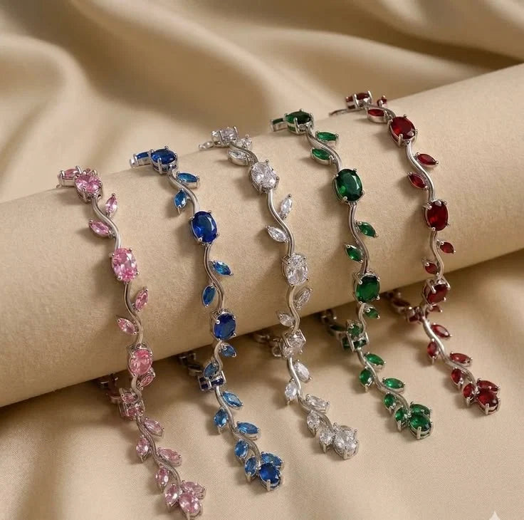 Diamond Tulip Bracelet For Female With Box