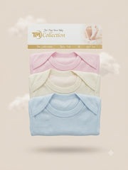 Newborn Essential Cotton Baby Vest Set (Pack of 3)