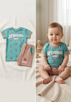 Cute Marvel Spiderman Two-Piece Lounge Set for Toddlers & Babies