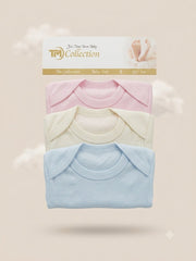 Newborn Essential Cotton Baby Vest Set (Pack of 3)