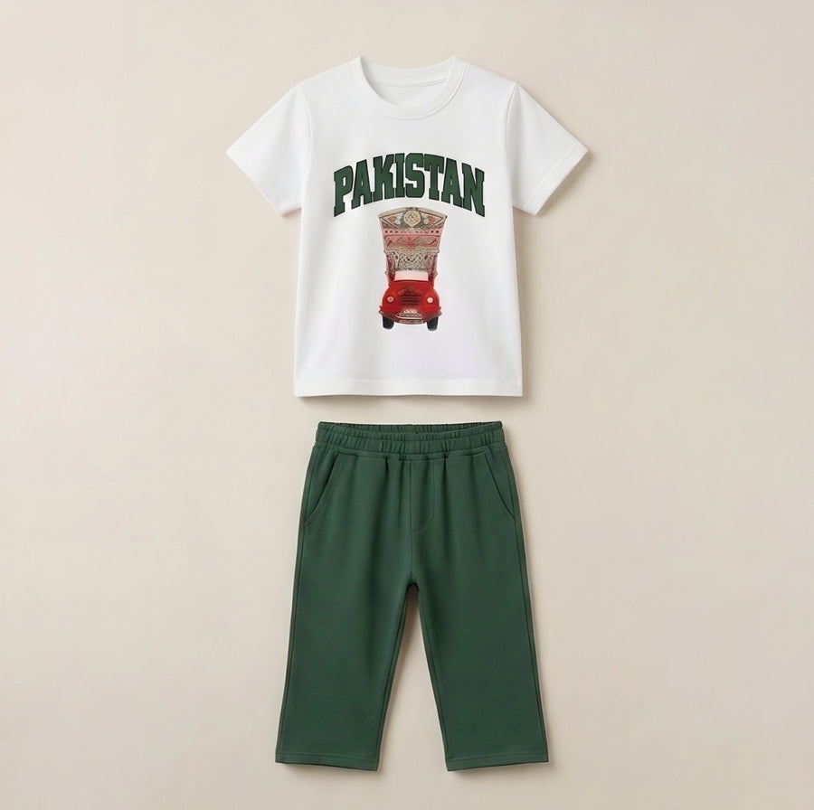 Little Patriots Pakistan 14 August 2026 Kids Co-ord Set